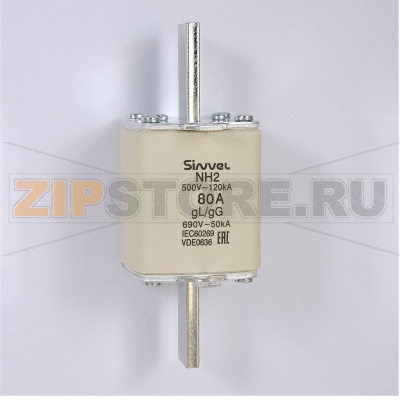 Предохранитель ножевой 80 A, тип 37, габарит 2, gG Sinvel FNH2-80 