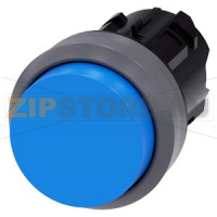 АКТУАТОР КНОПКИ, 22MM, КРУГЛ., ПЛАСТИК С МЕТАЛЛИЧЕСКИМ ФРОНТАЛЬНЫМ КОЛЬЦОМ, КНОПКА СИНЯЯ ВЫСТУПАЮЩАЯ БЕЗ ФИКСАЦИИ, С ГРАВИРОВКОЙ ЛАЗЕРОМ, КАСТОМИЗИРОВАННАЯ МАРКИРОВКА ИЛИ ГРАФИЧЕСКИЕ СИМВОЛЫ В СООТВЕТСТВИИ С ВЫБОРОМ В КОНФИГУРАТОРЕ SIRIUS ACT (CIN) Siemen