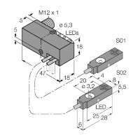 Датчик индуктивный Turck BI2-Q5.5-0.27-BS-2AP6X3-H1141/S34
