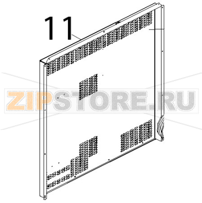 Schiena inox Unox XV 703G Schiena inox Unox XV 703GЗапчасть на деталировке под номером: 11