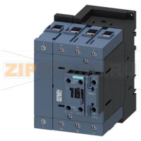 Контактор, AC-3, 30 кВт/400 В 110 В AC/50 Гц 4-полюсн., 2 НО + 2 НЗ, типоразмер S3 винтовой зажим 1 НО + 1 НЗ встроены Siemens 3RT2544-1AF00