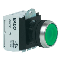 Кнопка, белая, 1 шт Baco L21AH50L