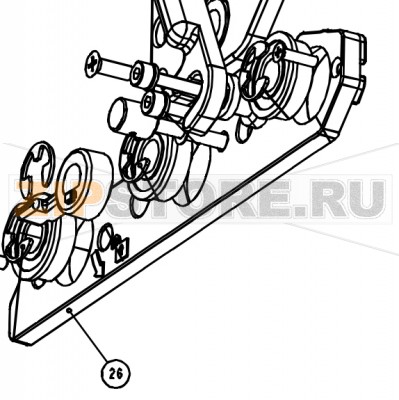 Панель боковая нижняя Datamax A-4408 Mark II RH Панель боковая нижняя Datamax A-4408 Mark II RH Запчасть на сборочном чертеже под номером: 26Название запчасти Datamax на английском языке: PLATE SIDE LOWER RH