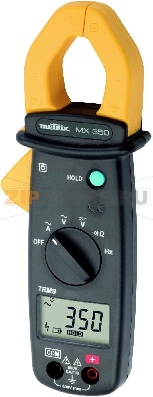 Клещи токовые, цифровые, CAT III, 600 В, 6000 точек Metrix MX 350 