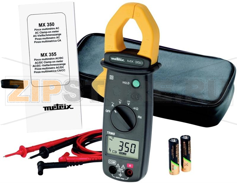 Клещи токовые, цифровые, CAT III, 600 В, 6000 точек Metrix MX 350 