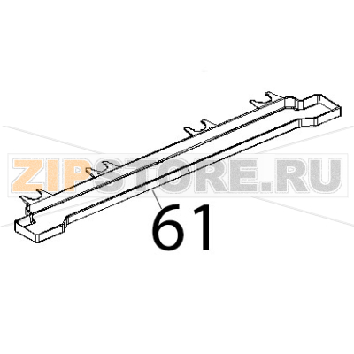 Cassetto raccogligocce Unox XVC 104 Cassetto raccogligocce Unox XVC 104Запчасть на деталировке под номером: 61