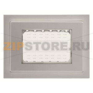 Рамка монтажная, трехмодульная, IP55, серая ABB 2CLA337300N1701 