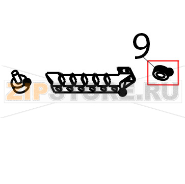 Relay Tecnoinox FR70E7 Relay Tecnoinox FR70E7Запчасть на деталировке под номером: 9