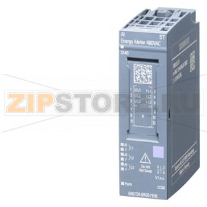 SIPLUS ET 200SP, модуль аналогового ввода - электрический счётчик AI ENERGY METER 480VAC ST, рабочая температура -40 ... +70&amp;#176;C, со стойким покрытием, на основе 6ES7134-6PA20-0BD0 . SIMATIC ET 200SP, модуль аналогового ввода - электрический счётчик ~4 