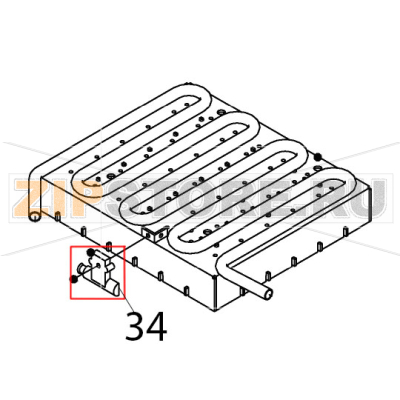 Holder - thermistor Hoshizaki IM-65NE Holder - thermistor Hoshizaki IM-65NEЗапчасть на деталировке под номером: 34