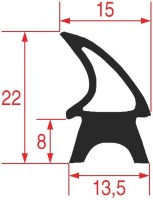 ДВЕРНОЙ УПЛОТНИТЕЛЬ ДЛЯ ПЕЧИ 640Х460 ММ