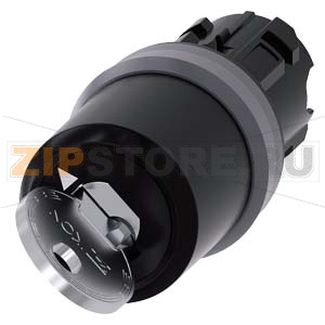 АКТУАТОР ПОВОРОТНОГО ПЕРЕКЛЮЧАТЕЛЯ С КЛЮЧОМ IKON, 22MM, КРУГЛ., ПЛАСТИК С МЕТАЛЛИЧЕСКИМ ФРОНТАЛЬНЫМ КОЛЬЦОМ, ЗАМОК СПЕЦИАЛЬНОГО ИСПОЛНЕНИЯ, С 2 КЛЮЧАМИ, 2 КОММУТАЦИОННЫХ ПОЛОЖЕНИЯ: O&lt;I, БЕЗ ФИКСАЦИИ, УГОЛ ПОВОРОТА РУКОЯТКИ 45 ГРАД.: 10:30Ч./12Ч. , ПОЛОЖЕН 