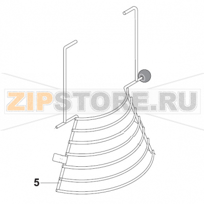Grid Front Part AR40 Bear Varimixer AR40 VL-1S                                                           Grid Front Part AR40 Bear Varimixer AR40 VL-1SЗапчасть на сборочном чертеже под номером: 5Название запчасти на датском&nbsp;языке: Grid Front Part AR40 Bear Varimixer AR40 VL-1S