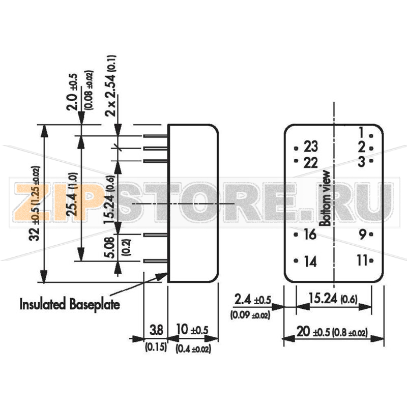 Преобразователь DC/DC Traco Power TEN 8-4811 