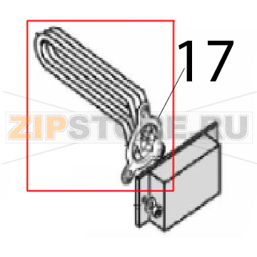 Heating element 8000 W Angelo Po C165D Heating element 8000 W Angelo Po C165DЗапчасть на деталировке под номером: 17