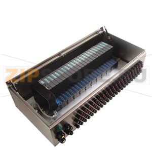 EX-DEV,ICE MADE OF STAINLESS STEEL, IP65. C МОНТАЖ OF ET200ISP- И AIRLINEEX PNEUMATIC- COMPONENTS (THEY HAV,E ДО ORDER ADDITIONALLY). EQUIPMENT-GROUP II, CAT. 3 - ZONE 21 И 22 (DUST). ТИПОРАЗМЕР (WHD):  950X450X230, ДЛЯ MAX. 25 I/O-МОДУЛЬS. КАБЕЛЬ  ENTR S 