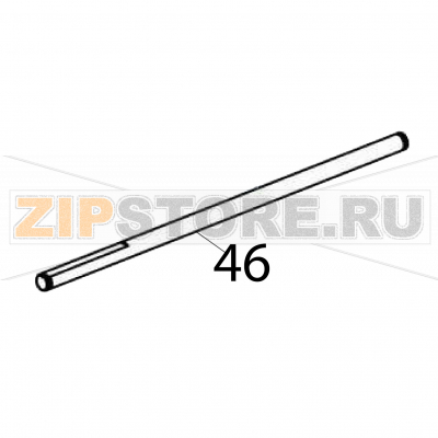 Print frame shaft Godex G530 Print frame shaft Godex G530Запчасть на деталировке под номером: 46Название запчасти Godex на английском языке: Print frame shaft G530.