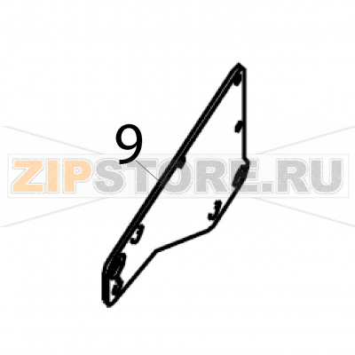 Head side frame Sato LT408 RH Head side frame Sato LT408 RHЗапчасть на деталировке под номером: 9Название запчасти на английском языке: Head side frame Sato LT408 RH.