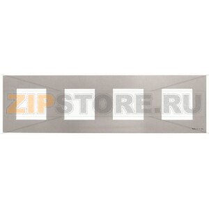Рамка трехместная, серебристая ABB 2CLA227410N1301 