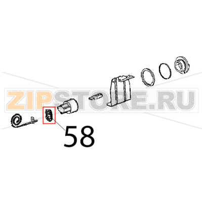 Coperchio sonda temperatura LM Unox XFT 185 Coperchio sonda temperatura LM Unox XFT 185Запчасть на деталировке под номером: 58