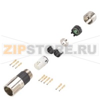 СИЛОВОЙ ШТЕКЕР 7-ПОЛ., БЫСТРОДЕЙСТВУЮЩЕЕ СОЕДИНЕНИЕ ТИПОРАЗМЕР 0,5, НАКИДНАЯ ГАЙКА, 1X 7-ПОЛ. ИЗОЛ. ЭЛЕМЕНТОВ, 9X ГНЕЗДОВЫХ КОНТАКТНЫХ ЭЛЕМЕНТОВ 0,5-1,5 ММ2, 1X КАБЕЛЬНЫЙ ЗАЖИМ 9,5-12 ММ Siemens 6FX2003-0LU50