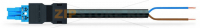 pre-assembled connecting cable; Eca; Socket/open-ended; 2-pole; Cod. I; H05VV-F 2 x 1.0 mm; 5 m; 1,00 mm; blue Wago 771-8982/105-501