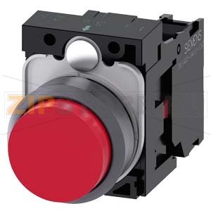 КНОПКА, 22MM, КРУГЛАЯ, ПЛАСТИК С МЕТАЛЛИЧЕСКИМ ФРОНТАЛЬНЫМ КОЛЬЦОМ, КРАСНАЯ, ВЫСТУПАЮЩАЯ КНОПКА, КОНТАКТЫ МГНОВЕННОГО ДЕЙСТВИЯ, С ДЕРЖАТЕЛЕМ, 1NC, ВИНТОВЫЕ КЛЕММЫ Siemens 3SU1130-0BB20-1CA0 