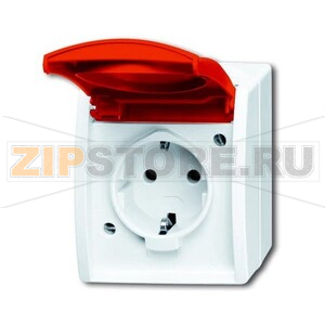 Розетка, IP44, белая ABB 2CKA002083A0839 