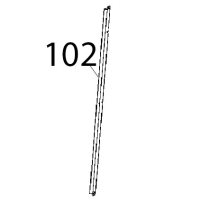 Lamiera reggi scrocco inox Unox XBC 1005E