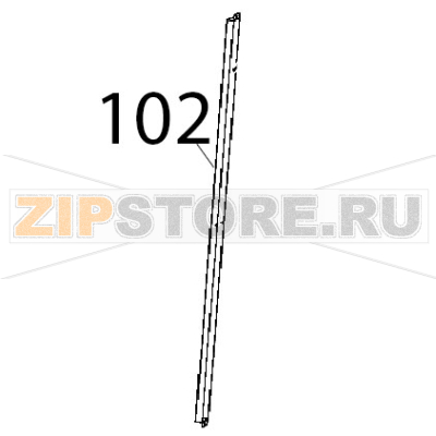 Lamiera reggi scrocco inox Unox XBC 1005E Lamiera reggi scrocco inox Unox XBC 1005EЗапчасть на деталировке под номером: 102