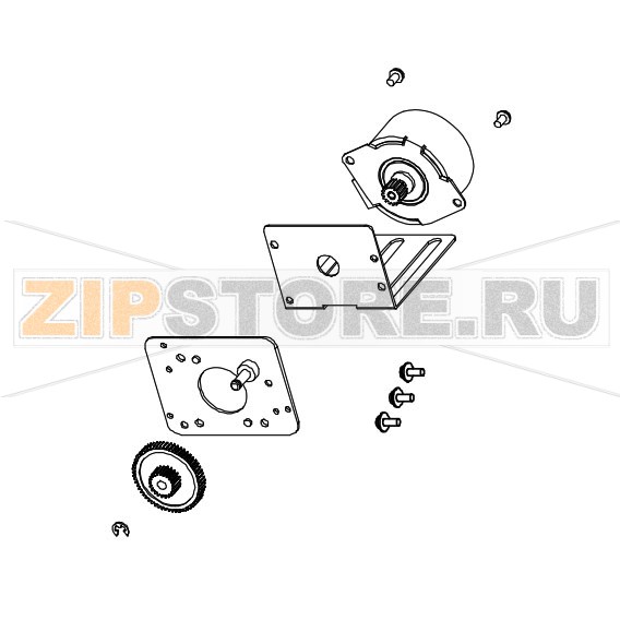Мотор в сборе Datamax E-4304B Mark III  Двигатель в сборе Datamax E-4304B Mark III Запчасть на сборочном чертеже под номером: 2Название запчасти Datamax на английском языке: Motor Assy Kit