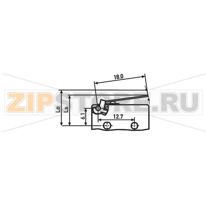 Микропереключатель 250 В/AC, 6 А, 1 x вкл/вкл, без фиксации, 1 шт Saia XCG3J1Z1 
