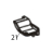 Label guide, right Godex EZ-1305
