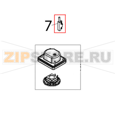 Microinterr. magnetico Angelo Po AT61EW Microinterr. magnetico Angelo Po AT61EWЗапчасть на деталировке под номером: 7