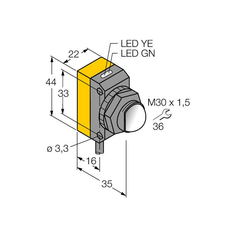 Датчик фотоэлектрический Turck QS30EX 