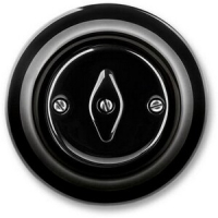 Переключатель поворотный, чёрный фарфор ABB 2CHK600634C4301