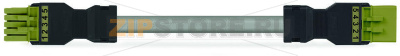pre-assembled interconnecting cable; Eca; Socket/plug; 5-pole; Cod. B; 1 m; 1,50 mm; light green Wago 891-8995/006-105 Protected against mismating and maintenance-freeLow profile with 4.4 mm pole spacingComponents can be clearly printed on and color-coded to meet custom requirements....