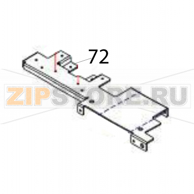 PCB Bracket (top) Sato SG112-ex PCB Bracket (top) Sato SG112-exЗапчасть на деталировке под номером: 72Название запчасти на английском языке: PCB Bracket (top) Sato SG112-ex.