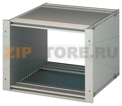 Конструктив по DIN EN 60297-3-101, U 3 HP 20, алюминий, закрытый крышками из листового металла Bopla BGT 5000.PI-AD 