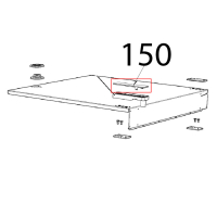 Cap for door upper stirrup Unox XVC 205E