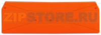 End and intermediate plate; 2.5 mm thick; orange Wago 281-335