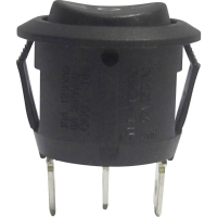 Переключатель клавишный 250 В/AC, 6 А, 1 x вкл/выкл/вкл TRU Components R13-112D B/B PR.I-O-II