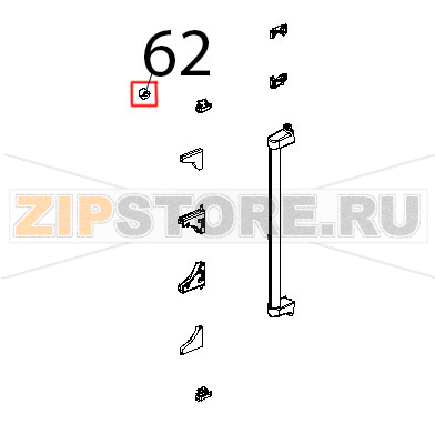 Calamita D=22.9 mm, per microporta Unox XVC 515G Calamita D=22.9 mm, per microporta Unox XVC 515GЗапчасть на деталировке под номером: 62