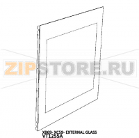 XB69- XC59- External glass Unox XV 593