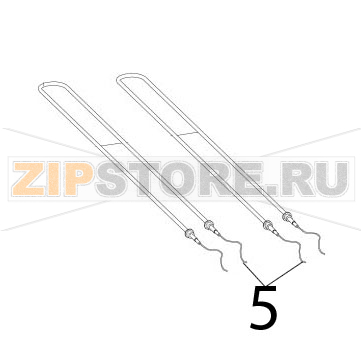 Resistenza anteriore Zanolli Citizen PW 9+9/MC Resistenza anteriore Zanolli Citizen PW 9+9/MCЗапчасть на деталировке под номером: 5