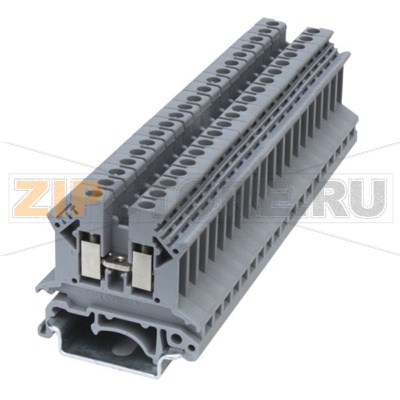 Клемма проходная, универсальная, серая CHIKU RUK 2,5B 