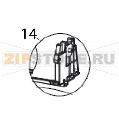 Module media holder R Sato WS408 TT Module media holder R Sato WS408 TTЗапчасть на деталировке под номером: 14Название запчасти на английском языке: Module media holder R Sato WS408 TT.