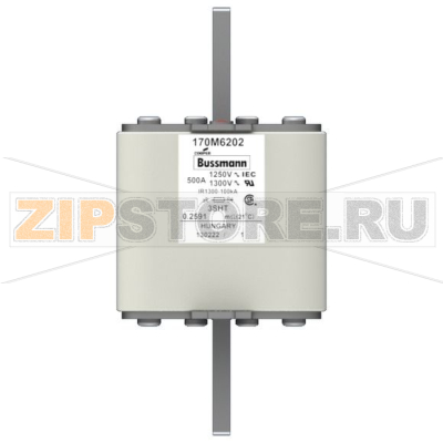 Предохранитель, 500 A, AC 1250 В, 100 кА, size 3, 76x76x150 мм, aR, IEC Eaton FUSE 500A 1250V 3 