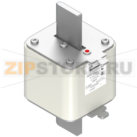 Предохранитель, 500 A, AC 1250 В, 100 кА, size 3, 76x76x150 мм, aR, IEC Eaton FUSE 500A 1250V 3 