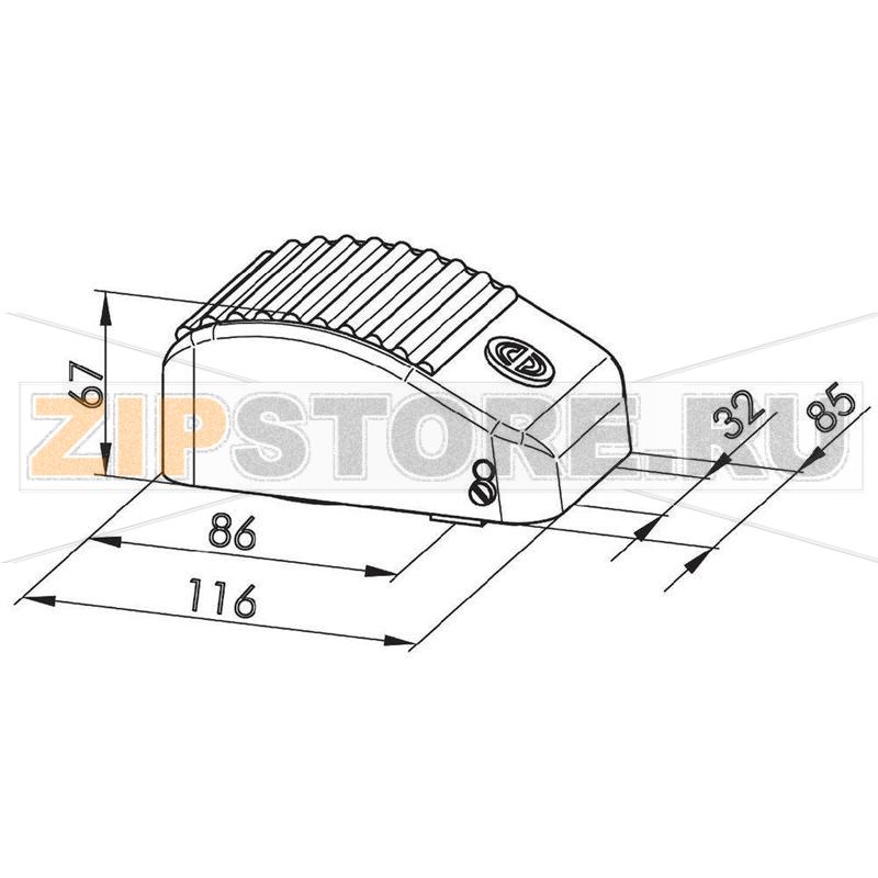 Выключатель ножной 250 В/AC, 10 А, 1 педаль, 1 шт Schlegel KEF YE 